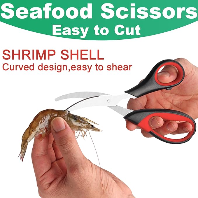 Heavy Duty Poultry Shears Seafood Scissors 2pcs set, Kitchen Shears