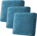 H.VERSAILTEX Velvet Stretch Couch Cushion Cover Plush Cushion Slipcover by HVERSAILTEX