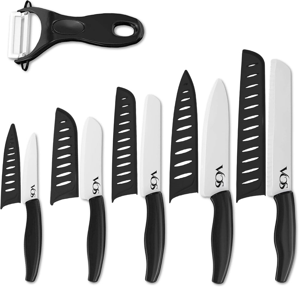 Vos Ceramic Knife with Peeler, Knives Set