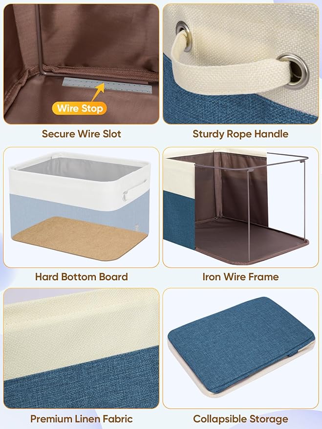 BALEINE 1 Pack Fabric Closet Storage Bins - Image 6