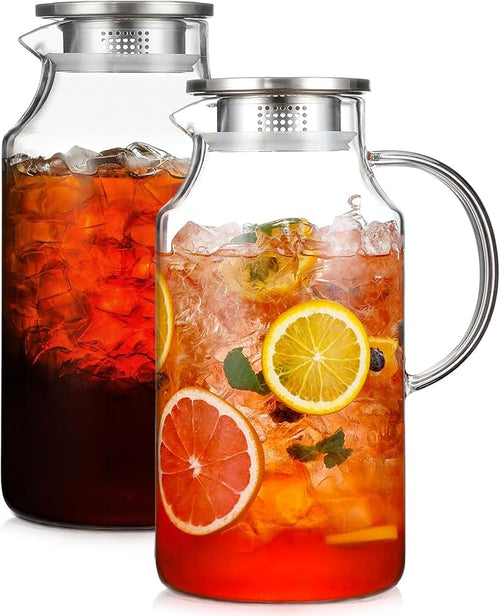 2 Pack 1 Gallon thickened Glass Pitcher by Unknown