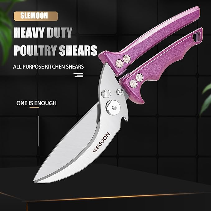 Heavy Duty Poultry Shears Meat Cutting Dishwasher Safe and Food Stainless - Image 2