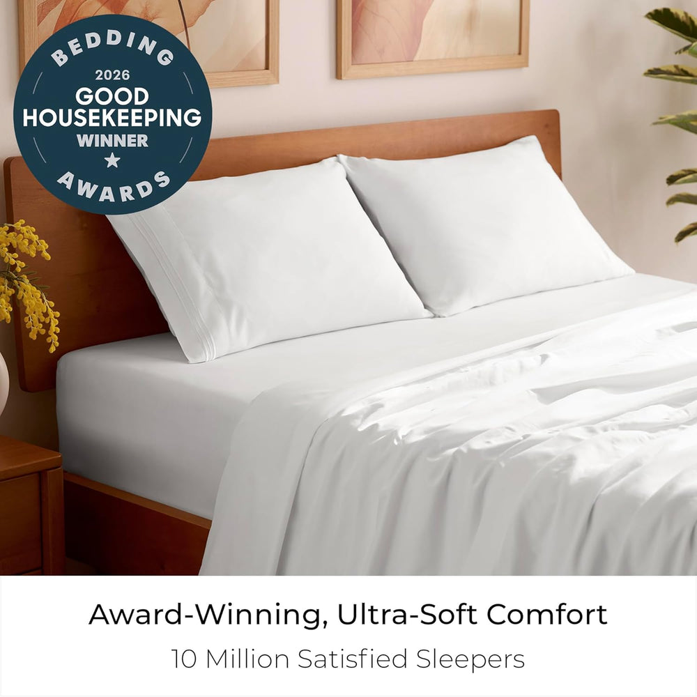 Mellanni Queen Sheets Set - 4 PC Iconic Collection Bedding - Hotel Luxury, Ex...
