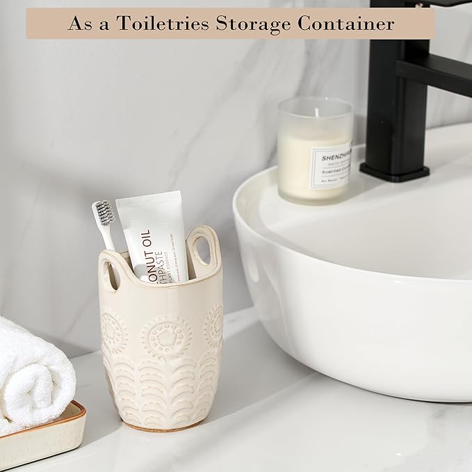 5.75" Utensil Holder for Kitchen Counter, Cute Nordic Minimalist Style Cooking - Image 8