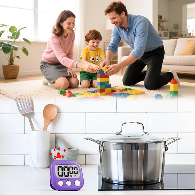 Timer for Kids Teachers Supplies Digital Kitchen Timers for Cooking Large - Image 2