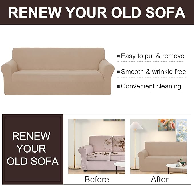 U-NICE HOME Stretch Couch Cover Sofa Covers - Image 5