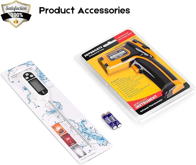 Infrared Thermometer Non-Contact Digital Laser Temperature Gun -58℉～1112℉ - Image 8