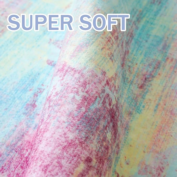 IOHOUZE Abstract Runner Rug 3x8 Ft Washable Runners - Image 6