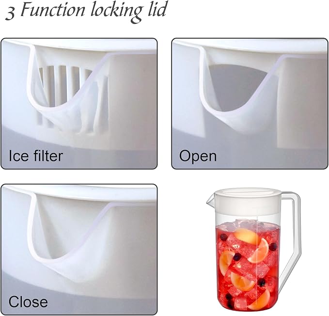 Amazing Abby - Kitchen Party - 2-Quart Plastic Pitcher, Unbreakable Water - Image 2