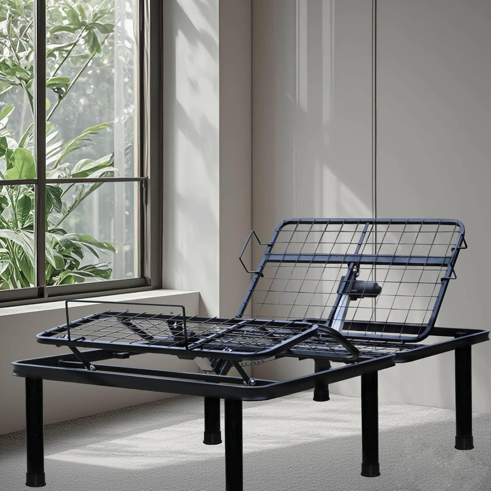 Adjustable Bed Frame Full Metal Frame Bears 705 lbs Head and Legs Can Lift In...