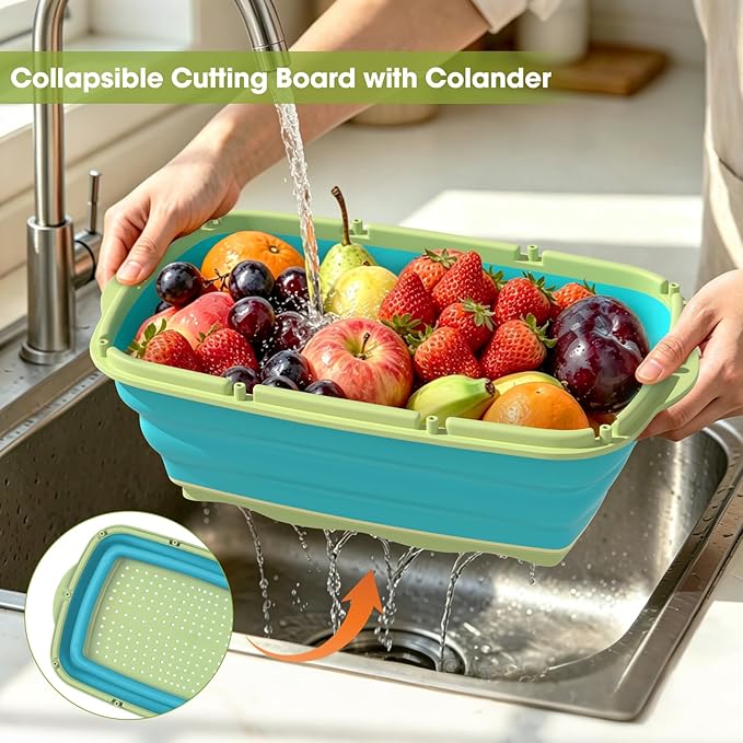 Gintan Camping Cutting Board, 9-in-1 Collapsible Chopping Board - Image 5