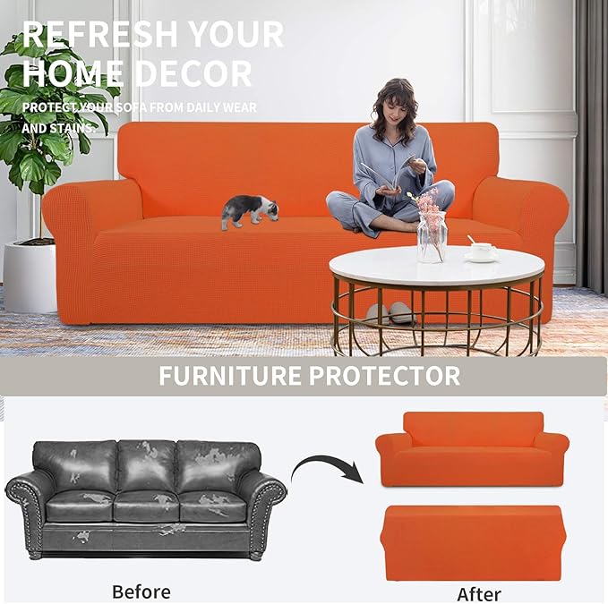 Easy-Going Stretch Chair Sofa Slipcover 1-Piece Couch Sofa Cover Furniture - Image 4