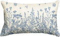 AVOIN colorlife Wildflowers Spring Summer Blue Throw Pillow Cover, 12 x 20 Inch by AVOINcolorlife