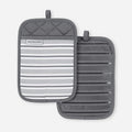 KitchenAid Albany Pot Holder 2-Pack Set, Charcoal Grey by KitchenAid
