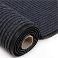 SRDDQLC Commercial Grade Door Floor Mat Brush Step Entrance Mat 3×6FT Outdoor Indoor Mat Waterproof Rubber Back Rugs for Home Office Business Areas Dark Grey (3' W x 6' L)