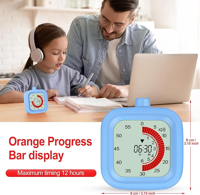 Digital Visual Timer 12hours Countdown countup Kitchen Timer Student Timer Gym - Image 4