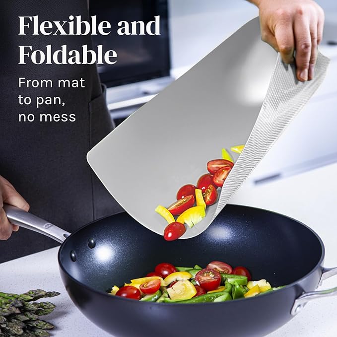 Cooler Kitchen Extra Thick Flexible Plastic Cutting Board Mats - Image 3