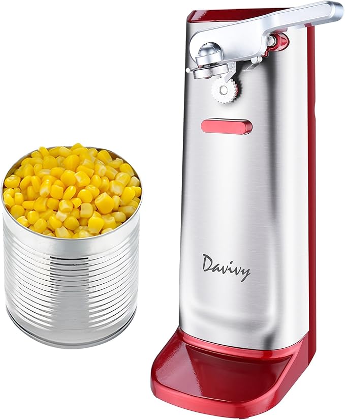Davivy Electric Can Opener, Removable Stainless Steel Cutter and 3-in-1 Design - Image 7