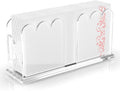 LUGUNU Acrylic Napkin Holder-Clear Scalloped Napkin Dispenser by LUGUNU