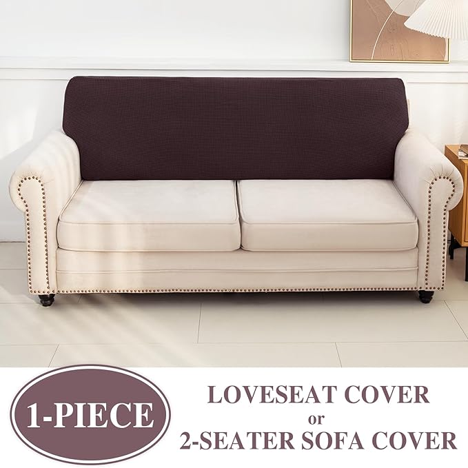 Couch Cushion Cover Loveseat Cover or 2 Seat Sofa Cover Washable Stretch - Image 3