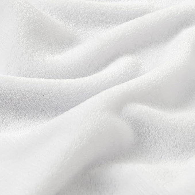 BEDELITE Fleece Blanket White Throw Blanket - Image 4