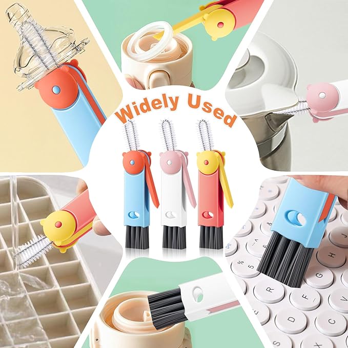 3 in 1 Cup Lid Cleaning Brush, Portable Gap Cleaner Brush - Image 6