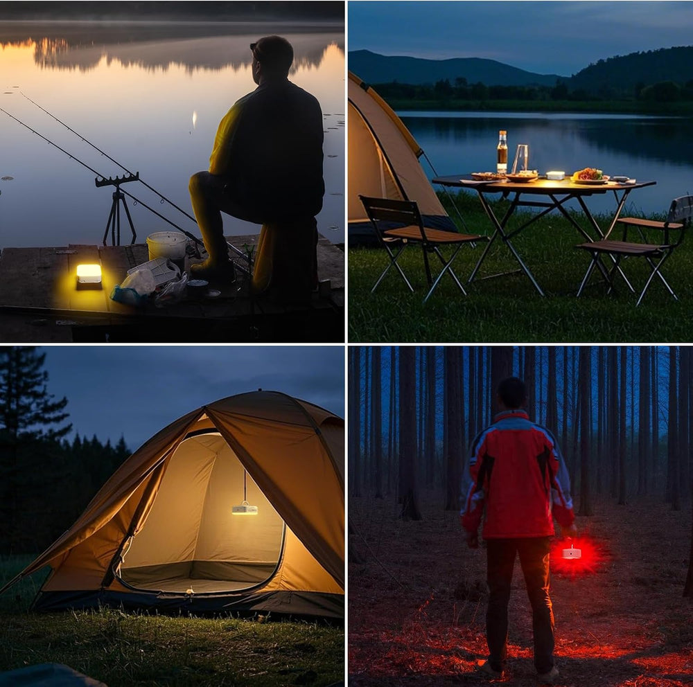 Solar Camping Lantern Rechargeable, 5200mAh Camping Lights 3000LM Camping Lig...