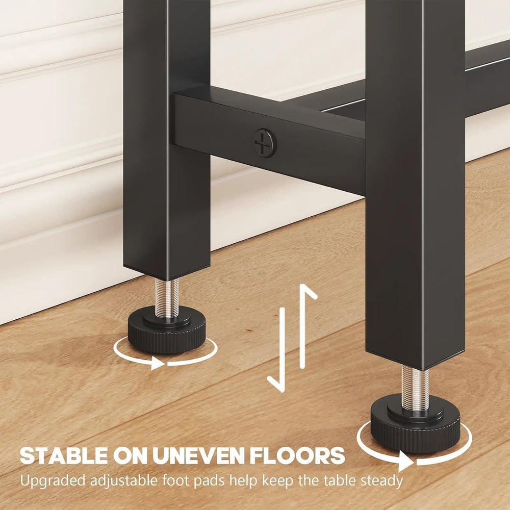 78.7’’ Narrow Console Table with 26"–34" Height Adjustable, Behind ...