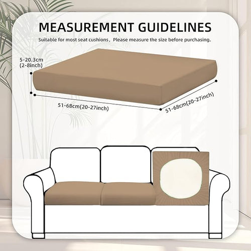 8Pcs Stretch Patio Cushion Covers, Outdoor Couch Covers Replacement, Outdoor - Image 2