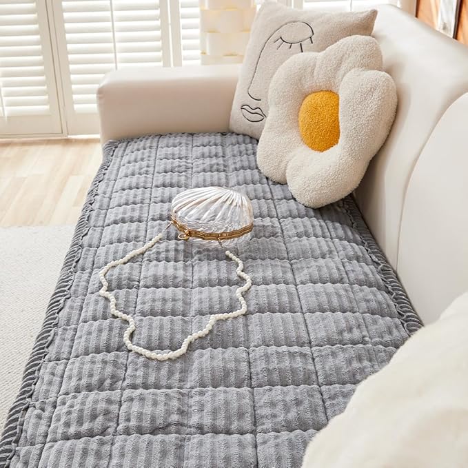 Couch Cover for Dogs Washable, Fuzzy Pet Couch Covers for 3 Cushion Sofa Pet - Image 6