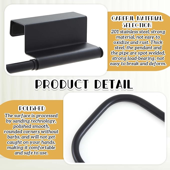 Yaocom 12.4 Inches Cabinet Door Paper Towel Holder Camper Under Sink No - Image 5