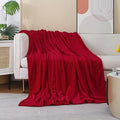 JIAHANNHA Red Throw Blanket Fleece Blanket 60"x80", Super Soft Cozy Plush Throw by JIAHANNHA