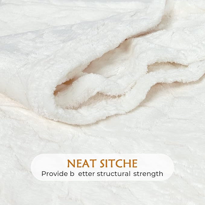 TOONOW Fleece Bed Blanket Queen Size 90x90 inches, Super Soft Fluffy Fuzzy - Image 5