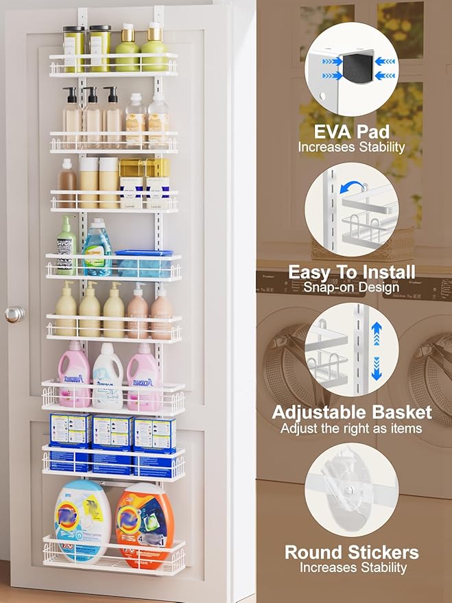 Delamu 9 Tier Over The Door Pantry Organizer, Pantry Organization and Storage - Image 4