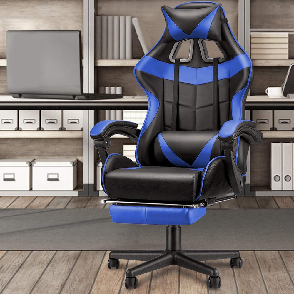 Huracan Gaming Chair with Footrest, Ergonomic Computer Chair Lumbar Support, ...