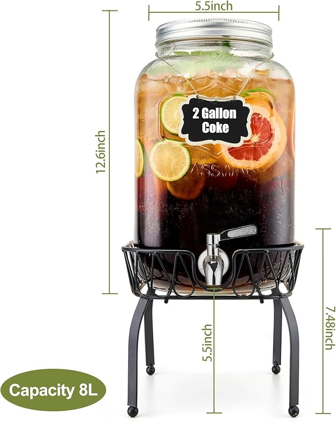 2 Gallon Beverage Dispenser