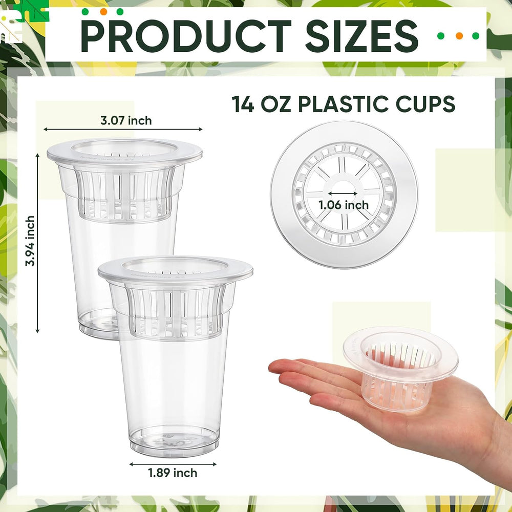 Baderke 100 Pcs Plastic Plant Propagation Vase for Indoor Decor, 3.94''