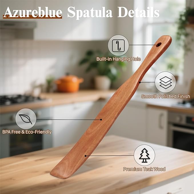 2Pcs Skinny Spurtle for Sourdough Starter, Reaching Bottom of Jars, Dough Whisk - Image 4