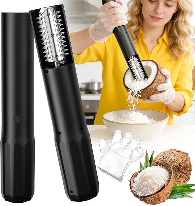2026 New Electric Coconut Grater, 125W USB Rechargeable Handheld Coconut by Unknown