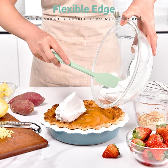 Heat Resistant Silicone Spoon Spatula: U-Taste 600ºF High Heat Flexible 11.38in - Image 4