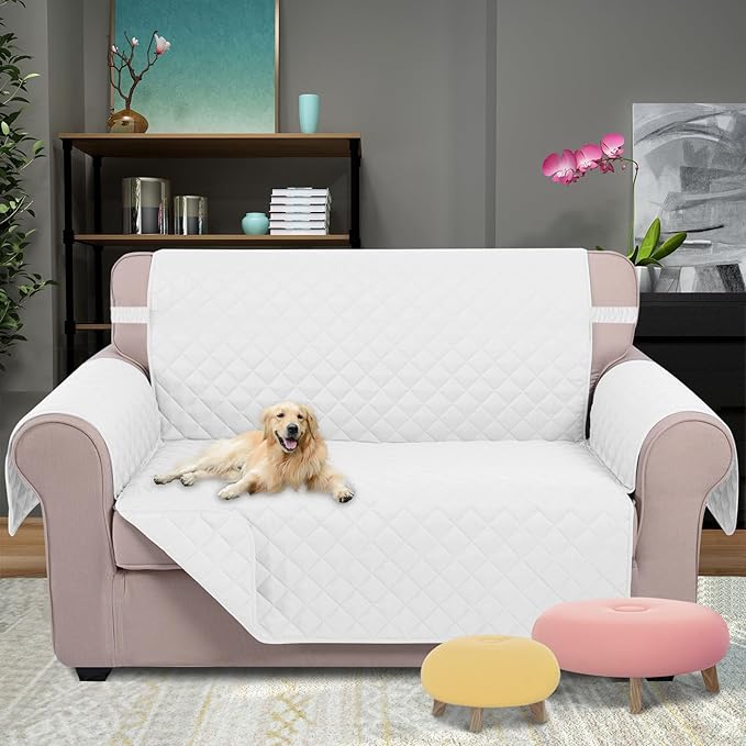 U-NICE HOME Loveseat Sofa Cover Reversible Couch Cover - Image 2