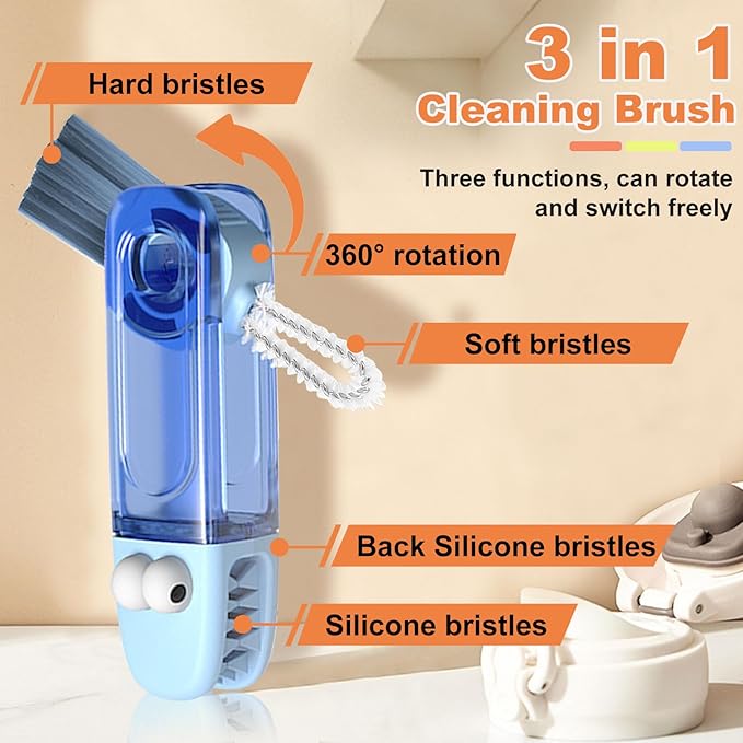 3 in 1 Cup Lid Cleaning Brush, Gap Cleaner Brushs - Image 4