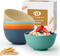 Wheat Straw Bowl 26oz, Unbreakable Cereal Bowls Set of 6, Lightweight Soup & by BUSOKIP