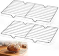 Lounsweer 2 Pack Cooling Racks, 5L x 10.5W x 1H Stainless Steel Wire Rack by Lounsweer