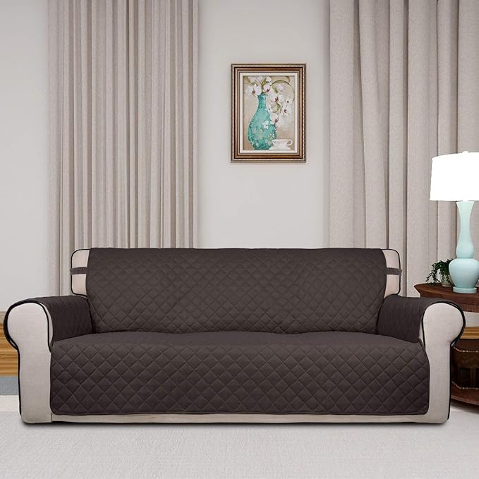 PureFit Reversible Quilted Sofa Cover, Water Resistant Slipcover Furniture - Image 2
