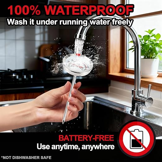 Meat Thermometer Cooking Thermometer Stainless Steel Kitchen Thermometer - Image 4