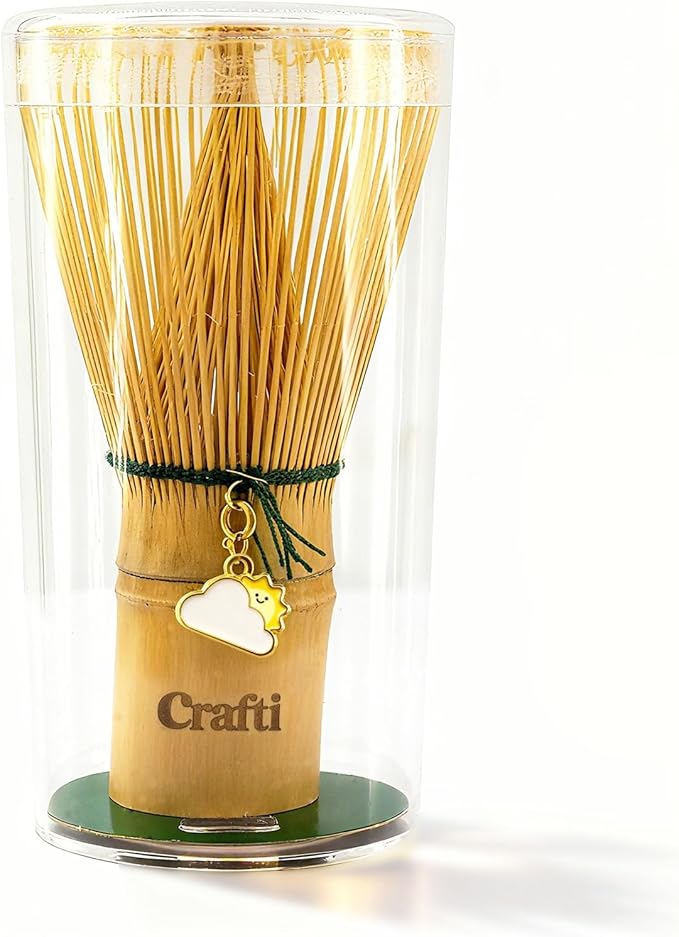 Crafti Matcha Whisk With Removable Whisklet™ Charm | Natural Bamboo | Included - Image 4