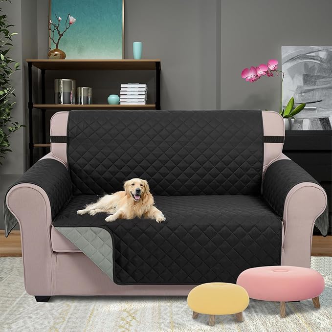 U-NICE HOME Loveseat Sofa Cover Reversible Couch Cover - Image 2