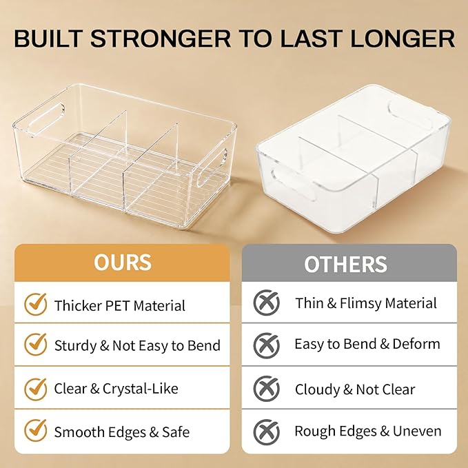 Mpotmiy 6 Pack Pantry Organizers and Storage, Fridge Organization and Storage - Image 9