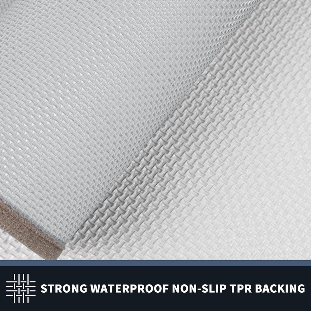 PURRUGS Dirt Trapping Indoor Door Mat, 24" x 36", Beige & Grayi...